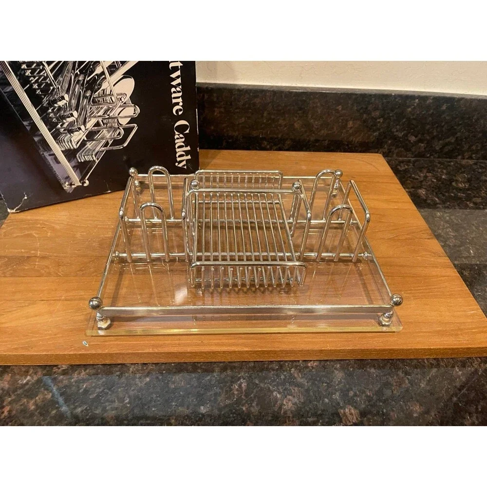 Towle Leonard Silver Plated Flatware Caddy Organizer